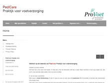 Tablet Screenshot of pedicare-enschede.nl
